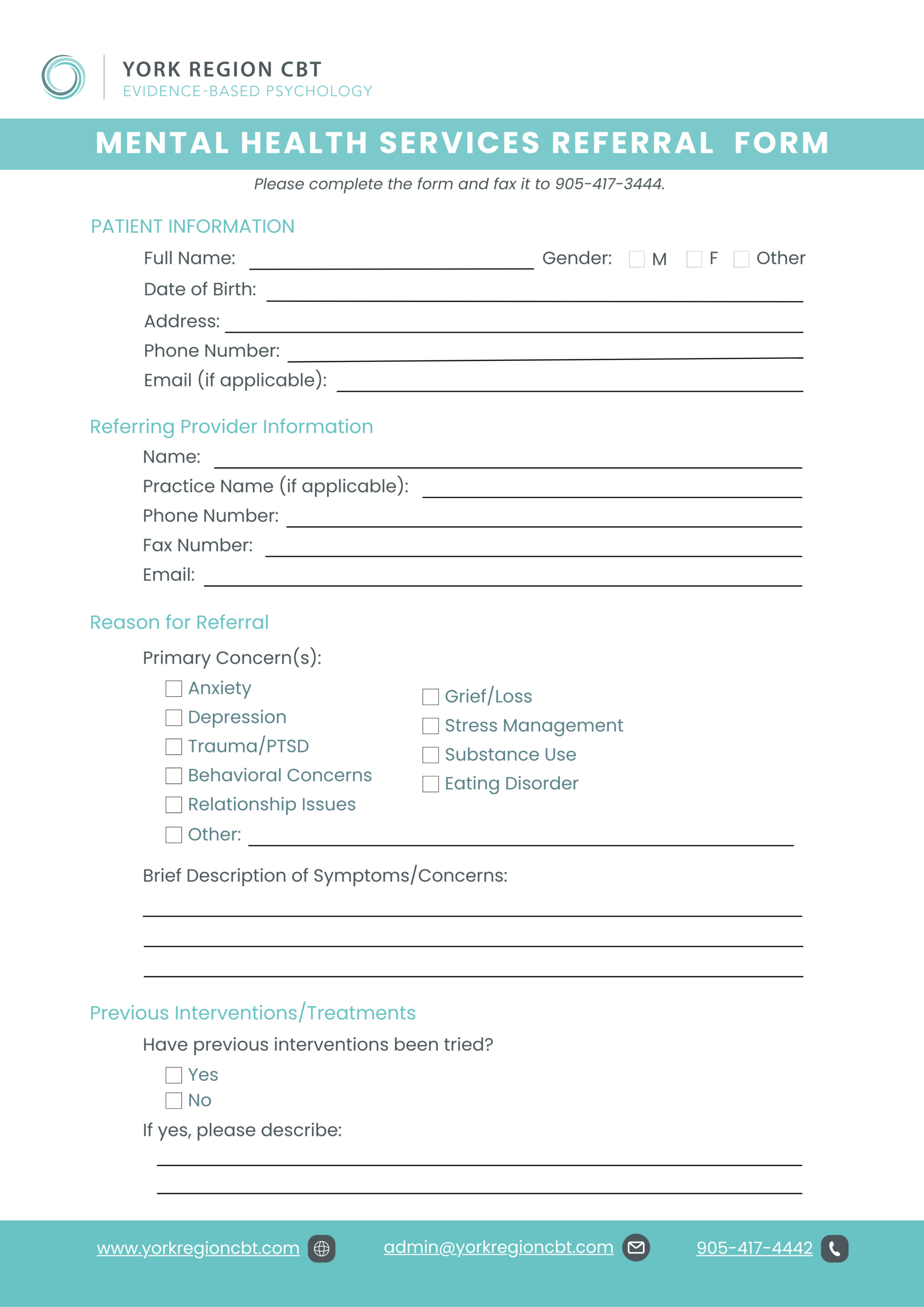 REFERRAL FORM